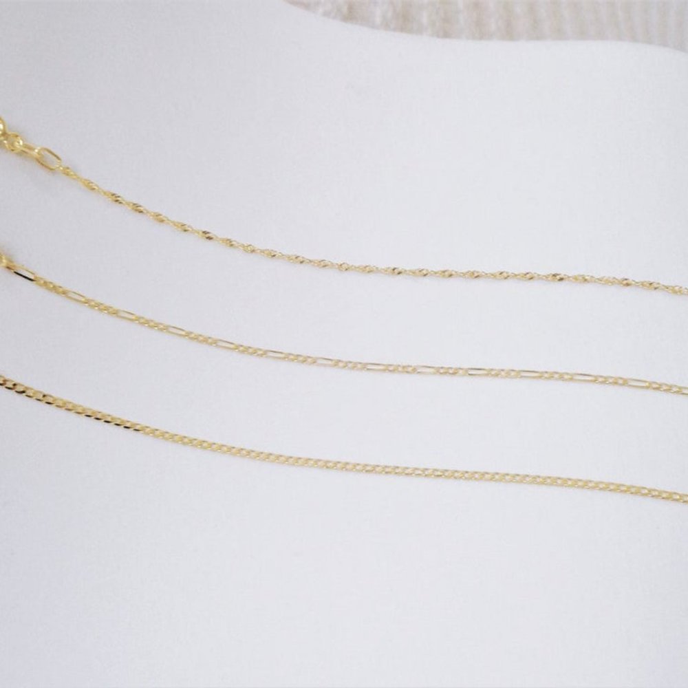 *SOLD* Solid Gold Anklet, 10K Real Gold Ankle Bracelet - Picture 5 of 5